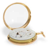 Absolute Rarität, goldenes Taschenchronometer mit springender Zentralsekunde und Kalender, vermutlich Neuchatel, für den chinesischen Markt um 1790 - photo 5