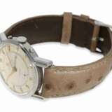 Armbanduhr: vintage Rarität, nahezu neuwertig erhaltenes, extrem seltenes Armbandchronometer "Cymaflex Time-O-Vox" Ref.6525 in Stahl, ca. 1955 - Foto 4