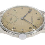 Armbanduhr: frühe oversize IWC Stahluhr, um 1940, sog. Ur-Portugieser - photo 7