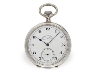 Absolute Rarität, 1 von lediglich 5 bekannten Exemplaren, Andreas Huber München, königl. Uhrenfabrik Urania, "Doppelanker-Uhr", ca. 1915, mit Originalbox