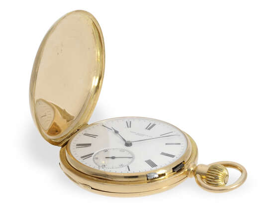 Hervorragend erhaltene, besonders große Patek Philippe Goldsavonnette, Ankerchronometer in seltener Ausführung, No.74243, ca.1884 - Foto 6
