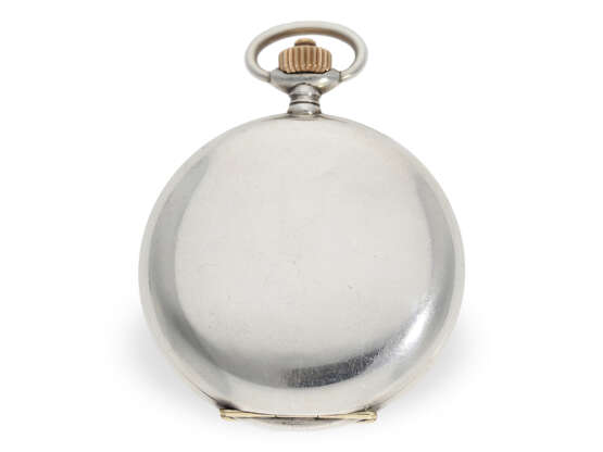 Glashütter Rarität, eine von lediglich 2 bekannten Präzisionstaschenuhren der Deutschen Uhrmacherschule Glashütte mit 24-H-Zifferblatt, Emil Reichard 1928 - Foto 5
