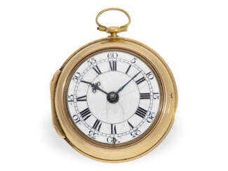 Technisch interessante, frühe englische Zylinderuhr mit Hallmarks von 1759, George Lidsay No.446, Uhrmacher des Prince of Wales