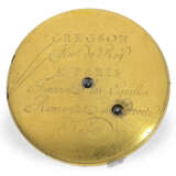 Exquisite, ultraflache Gold/Emaille-Taschenuhr mit Komma-Hemmung und feinster Paillon-Emaille, Königlicher Uhrmacher Gregson Paris No.3017, ca.1780 - photo 5