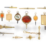 Uhrenschlüssel: außergewöhnliche Sammlung hochfeiner Spindeluhrenschlüssel, ca. 1700-1820 - Foto 2