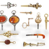 Uhrenschlüssel: außergewöhnliche Sammlung hochfeiner Spindeluhrenschlüssel, ca. 1700-1820 - Foto 3