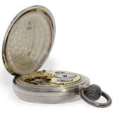 Taschenuhr: extrem seltenes Zenith Beobachtungschronometer "20 ½''' Superior" No. 1607782, mit Holzschatulle, ca.1910 - Foto 4