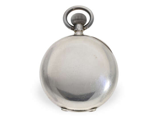 Taschenuhr: extrem seltenes Zenith Beobachtungschronometer "20 ½''' Superior" No. 1607782, mit Holzschatulle, ca.1910 - Foto 6