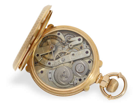 Extrem schweres und sehr seltenes Genfer Ankerchronometer, Prunksavonnette R. Lannier Geneve, ca.1870 - Foto 2
