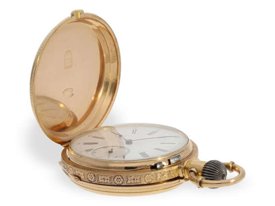 Renaissance-Prunksavonnette, Taschenuhr mit Chronometerhemmung, hochfeine Genfer Qualität, ca. 1880 - Foto 6