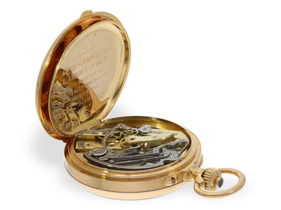 Bedeutendes Le Roy Chronometer mit Chronograph und zentralem Zähler, No.57137-3601, ca.1890 - photo 4