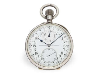 Rarität, einziges bekanntes Ulysse Nardin Beobachtungs-Chronometer mit 24h-Zifferblatt und Gangreserve, No.11336, Chronometerprüfung 1908