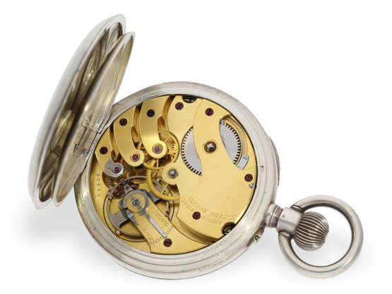 Rarität, einziges bekanntes Ulysse Nardin Beobachtungs-Chronometer mit 24h-Zifferblatt und Gangreserve, No.11336, Chronometerprüfung 1908 - Foto 2