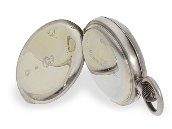 Rarität, einziges bekanntes Ulysse Nardin Beobachtungs-Chronometer mit 24h-Zifferblatt und Gangreserve, No.11336, Chronometerprüfung 1908 - Foto 5