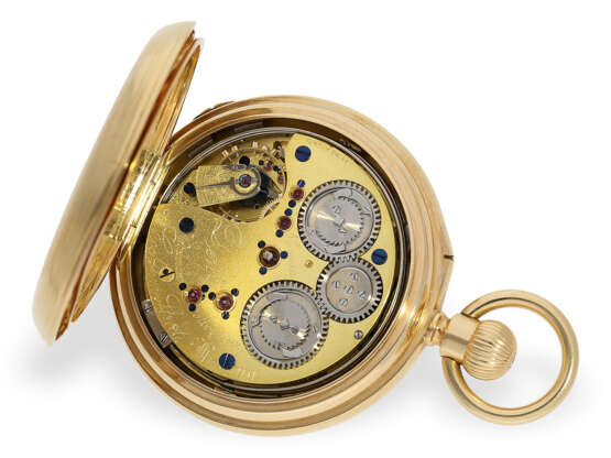Bedeutende Goldsavonnette, königlicher Uhrmacher Dent London No.30804, Grande & Petite Sonnerie Trip-Minute Repeater, ca.1890 - photo 2