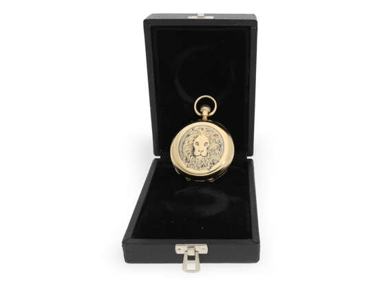 Bedeutende Goldsavonnette, königlicher Uhrmacher Dent London No.30804, Grande & Petite Sonnerie Trip-Minute Repeater, ca.1890 - Foto 6