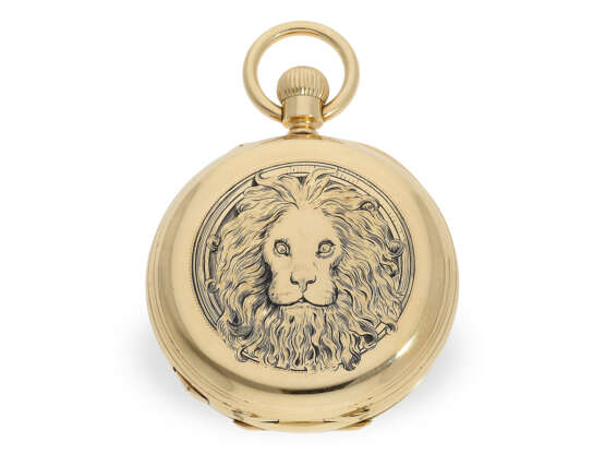 Bedeutende Goldsavonnette, königlicher Uhrmacher Dent London No.30804, Grande & Petite Sonnerie Trip-Minute Repeater, ca.1890 - фото 8