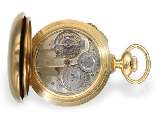 Bedeutendes, einzigartiges Henri Mathey Peytieu, Chronometre Tourbillon, Observatoriums Chronometer 1re Classe, 9 Komplikationen, ca.1870/1930 - Foto 9
