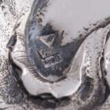 Серебряная жардиньерка. Серебро, 800, стекло - фото 7