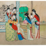 Leporello Xi Wang Xi Tu "Die Freudenbilder des Kaisers", CHINA, um 1900 - photo 4