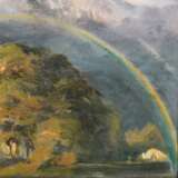 STIRNER, KARL (1882-1943), "Regenbogen über Landschaft in Gewitterstimmung", - Foto 4