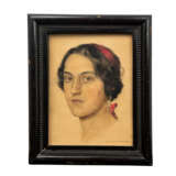 GRABWINKLER, PAUL (1880-1946), "Junge Frau mit rotem Band im schwarzen Haar", - фото 2