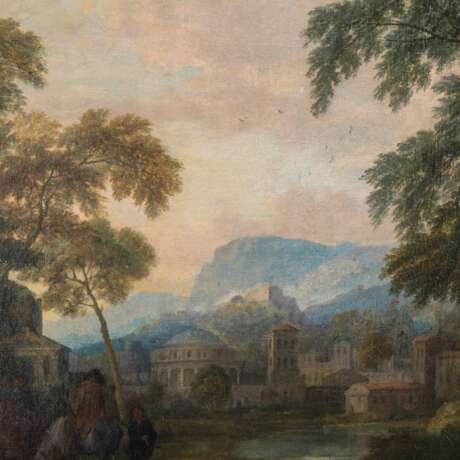 BOUT, Pieter, ATTRIBUIERT (Brüssel 1658-1719 ebenda), "Rastende Hirten zwischen Ruinen", - Foto 9