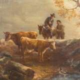 BARKER OF BATH, THOMAS (1769-1846), "Hirten mit Kühen an einem Ufer", - фото 4