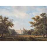 BECKER, AUGUST (1822-1887), "Dessau, Blick über den Park auf das Schloss", - фото 1