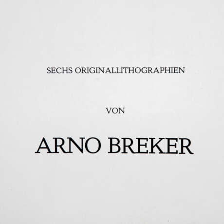 BREKER, ARNO (1900-1991), "Jugend", 1983, - Foto 8