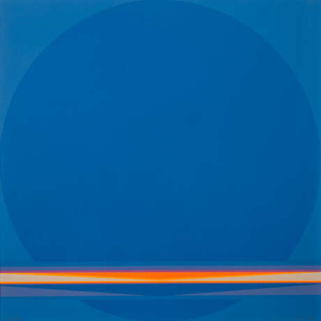 QUINTE, LOTHAR (1923-2000), "Komposition in Blautönen und Neonfarben", - photo 1
