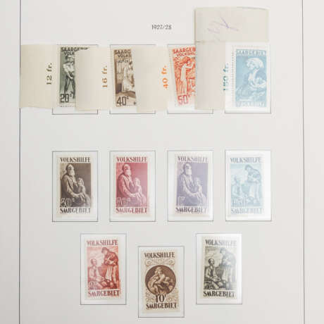 Saargebiet 1920-1934 inkl. Dienstmarken, Kat.-Wert ca. 13.000,-€ - фото 14