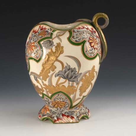 Französische Jugendstil-Vase mit Schlan - фото 1