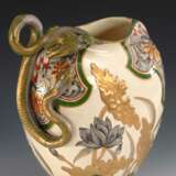 Französische Jugendstil-Vase mit Schlan - Foto 2
