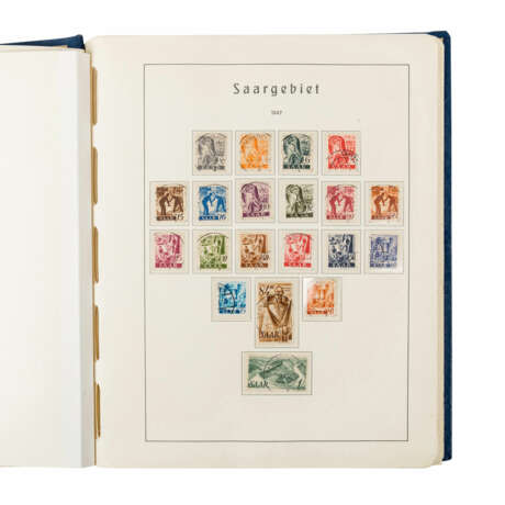 Saarland - 1947-1956 mit Dienstmarken O, Kat.-Wert: ca. 9.500,-€ - photo 1