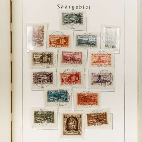 Saargebiet 1920 - 1934 + Dienstmarken O, Kat.-Wert: ca. 10.800,-€ - photo 8