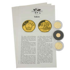 Endangered Wildlife China/Cookinseln GOLD - 3 Münzen aus der