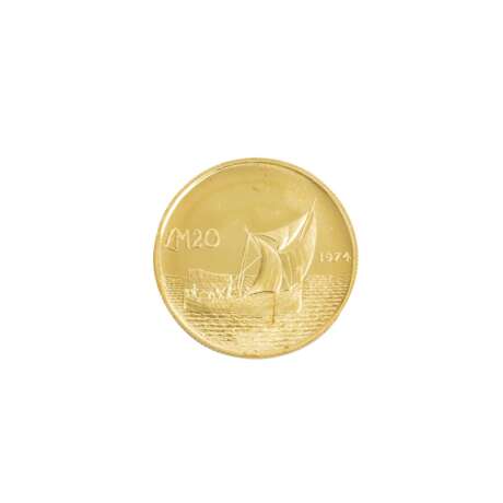 Malta/GOLD - 20 Pfund 1974, - photo 2