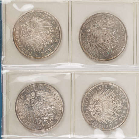 (RDR) / Altdeutschland /Deutsches Kaiserreich, tolle Sammlung von 77 Münzen, - photo 17