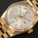 ROLEX, DAY-DATE REF. 1802, A RARE GOLD AND DIAMOND-SET AUTOMATIC WRISTWATCH MADE FOR SULTAN QABOOS OF OMAN - photo 1