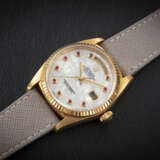 ROLEX, DAY-DATE, REF. 18038, A GOLD AND RUBY-SET AUTOMATIC WRISTWATCH - photo 2