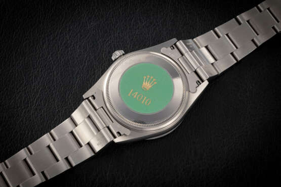 ROLEX, AIR-KING REF. 14010 ‘DOMINO’S PIZZA’, A STEEL AUTOMATIC WRISTWATCH - photo 3