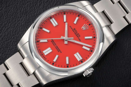 ROLEX, OYSTER PERPETUAL REF. 124300, A STEEL AUTOMATIC WRISTWATCH - фото 1