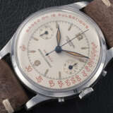 UNIVERSAL GENEVE, MEDICO-COMPAX “HERMÈS” REF. 22492, A STEEL CHRONOGRAPH WITH PULSOMETER DIAL - photo 1