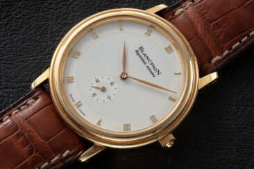 BLANCPAIN, VILLERET REF. 0035-1418, A GOLD AUTOMATIC MINUTE REPEATER WRISTWATCH