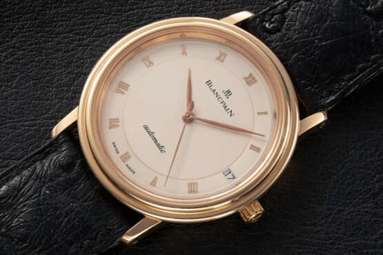 BLANCPAIN, VILLERET ULTRA-THIN REF. 0095-3342, A GOLD AUTOMATIC WRISTWATCH - фото 1