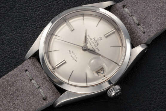 TUDOR, PRINCE OYSTERDATE REF. 7966, A STEEL AUTOMATIC WRISTWATCH WITH ‘SERPICO Y LAINO’ SIGNATURE - photo 1
