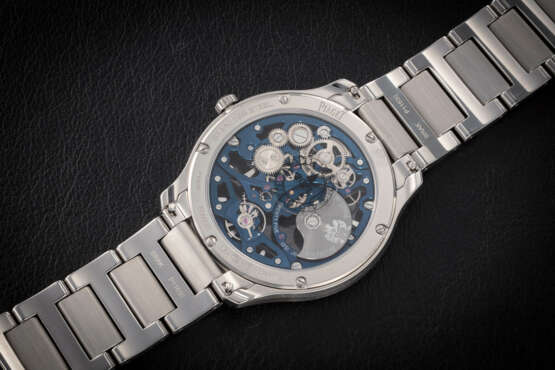 PIAGET, POLO S, A STEEL SKELETONISED AUTOMATIC WRISTWATCH - photo 3