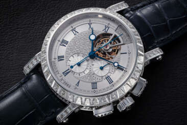 BREGUET MARINE TOURBILLON CHRONOGRAPH REF. 5839, A GOLD AND DIAMOND-SET WRISTWATCH
