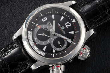 JAEGER-LECOULTRE, MASTER COMPRESSOR GEOGRAPHIC REF. 146.8.83, A STEEL AUTOMATIC WORLD TIME WRISTWATCH
